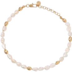 Anklets Ettika Pebble Anklet - Gold/Pearl/Transparent