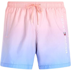 Tommy Hilfiger Original Ombre Mid Length Swim Shorts - Ombre Coral Blossom/Blue Spell