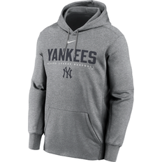 New York Yankees Jackets & Sweaters Men's New York Yankees Menâ s Nike Therma MLB Pullover Hoodie in Grey, NKAQ06GNK-LPU