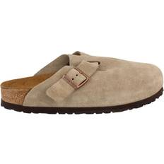 Tresko Birkenstock Unisex Boston Soft Footbed, Taupe Suede, N