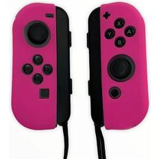 Gaming Bags & Cases JenDore Pink Silicone Nintendo Switch Joy-con Protective Shell Covers