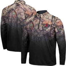 Football Jackets & Sweaters Colosseum Men's Alabama Crimson Tide NCAA Alabama Tide Mossy Oak Fleet II Quarter-Zip Jacket, Black