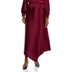 Long Skirts - Women Misook Asymmetric Maxi Skirt Sangria