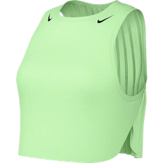 Nike Air Max 90 Women's Dri Fit Adv Crop Running Tank Top - Vapor Green/Black