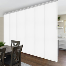 Vertical Blinds Rod Desyne Laci White 6-Panel Rail Track