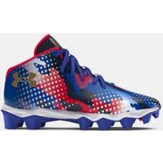 Football Shoes Under Armour Kids' Spotlight Franchise 4.0 VVS RM Football Cleats, 4.5, Royal