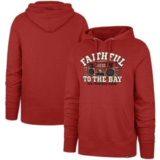 Football Jackets & Sweaters Men's '47 Scarlet San Francisco 49ers Faithful to the Bay Regional Headline Pullover Hoodie