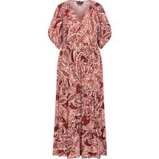 XXL Dresses City Chic Paisley Charm Maxi Dress Plus Size - Marsala