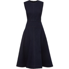 Blue - Women Dresses Veronica Beard Karrigan Denim Dress - Midnight Wash