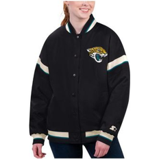 Football Jackets & Sweaters Starter Women's Black Jacksonville Jaguars Tournament Full-Snap Varsity Jacket Black 2XL