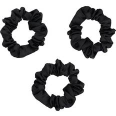 Emi-Jay Black Satin Scrunchies 3-Pack