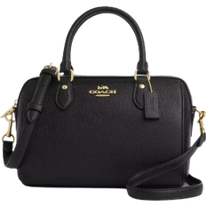 Coach Rowan Satchel Bag - Gold/Black