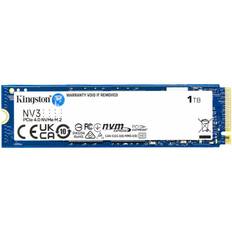 PCIe Gen4 x4 NVMe - Solid State Drive (SSD) Harddisker & SSD-er Kingston NV3 SSD SNV3S/1000G 1TB