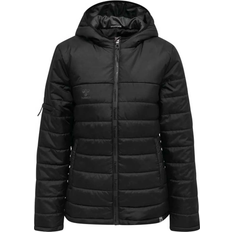 Hummel Women's North Quilted Hood Jacket - Black/Asphalt