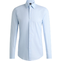 Hugo Boss Structured Stretch Shirt - Light Blue