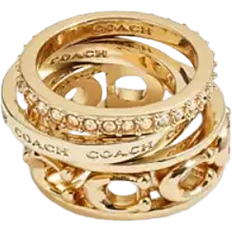 Coach Signature Ring Set - Gold