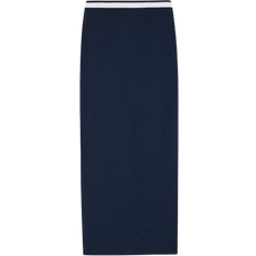 Staud Karina Midi Skirt - Navy/White