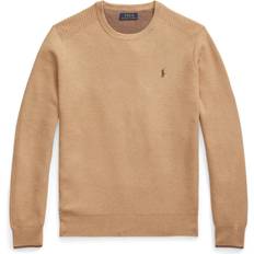 Ralph Lauren Bekleidung Ralph Lauren Crew Neck Knit Jumper - Camel Melange