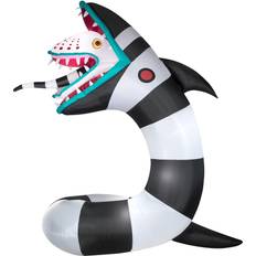 Gemmy Inflatable Decorations Animated Airblown Beetlejuice Sandworm with Led