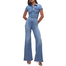 Good American Fit For Success Palazzo Jumpsuit - Blue