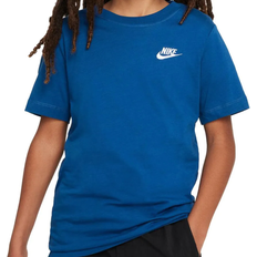 Nike Older Kid's Sportswear T-shirt - Blue/White (AR5254-476)