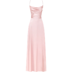 Milla Boudoir Silk Slip Dress - Misty Rose