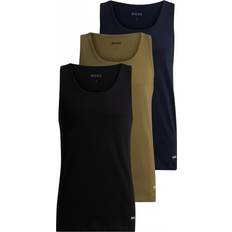 Hugo Boss Herren Tanktops Hugo Boss Classic Tank Top 3-pack - Black/Green/Blue