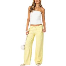 Women - Yellow Jeans Edikted Roman Flare Jeans