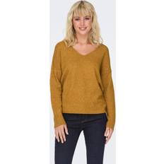 Dame - Gull Gensere Only Onlrica Strickpullover