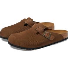 Birkenstock 44 Holzschuhe Birkenstock Adult Boston Corduroy Casual Clogs Dark Tea