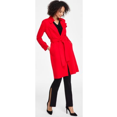 Red Coats Anne Klein Long Trench Jacket