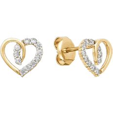 Gold Ohrringe FAVS Stud Earrings - Gold/Transparent