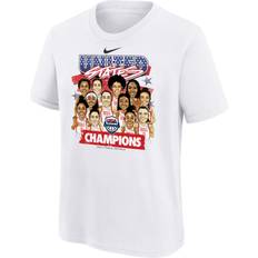 T-shirts Outerstuff Nike Youth USA 2024 Women's Basketball Gold Medal Team Caricature T-Shirt, Large, White