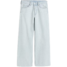 H&M Baggy Wide Low Jeans - Pale Denim Blue