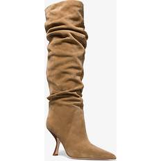 Michael Kors Boots Michael Kors Luna Suede Boot Brown