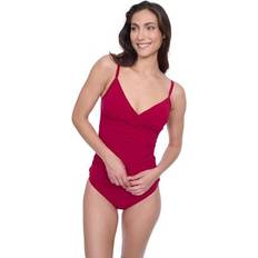 Red - Women Tankinis Devine Surplice Tankini Swim Top