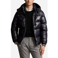 Herren - M Oberbekleidung Herren Daunenjacke mit Kapuze schwarz