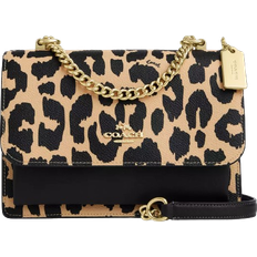 Coach Klare Crossbody Bag With Leopard Print - Gold/Leopard Multi