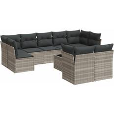 vidaXL 3218162 Lounge-Set, 1 Bord inkl. 9 Soffor