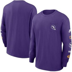 Basketball - NFL T-shirts Minnesota Vikings Nike Max90 Pocket Long Sleeve T-Shirt Purple