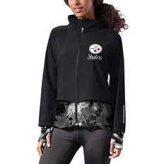 Pittsburgh Steelers Jackets & Sweaters Michael Strahan Pittsburgh Steelers MSX by Women's Grace Raglan Full-Zip Running Jacket