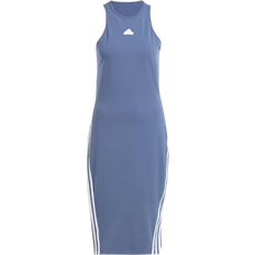 Midikleider - XXL Adidas Future Icons 3-Stripes Dress Women - Preloved Ink/White