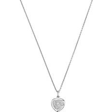 FAVS Heart Pendant Chain - Silver/Transparent