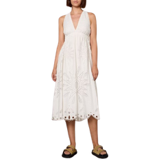 Farm Rio Richelieu Lenzing Ecovero Euroflax Maxi Dress - Off White