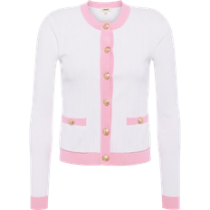 L'agence Leon Cardigan - White/Cotton Candy