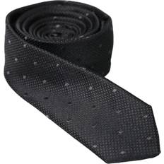 Dolce & Gabbana Men Ties Dolce & Gabbana Men Black 100% Silk Fantasy Classic Men Tie