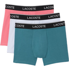 Lacoste Men's Stretch Cotton Boxer Briefs 3-pack - Light Blue/Blue/Pink