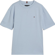 Tommy Hilfiger Flag Embroidery Crew Neck T-shirt - Breezy Blue (KB0KB08575C1O)