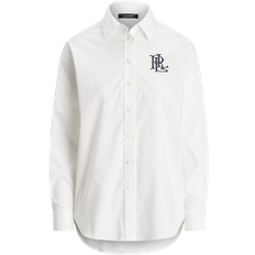 S - Women Shirts Ralph Lauren Relaxed Fit Stretch Cotton Shirt - White