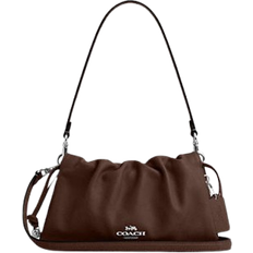 Coach Faye Shoulder Bag With Ruching - Silver/Maple